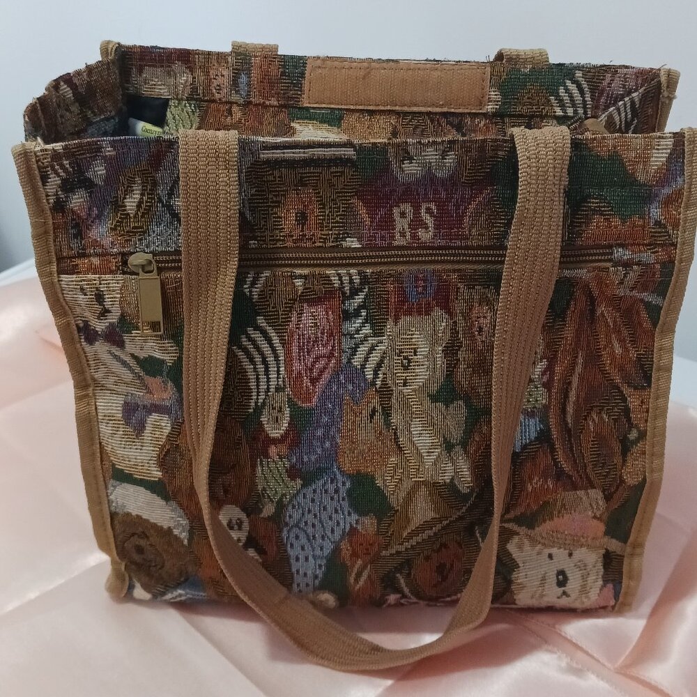 Bear embroidery Shoulder Bag